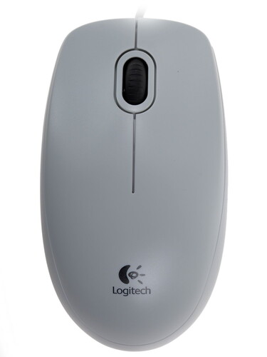 Купить Мышь проводная Logitech B100  белый в интернет-магазине DNS. Характеристики, цена Logitech B100 | 6626566.