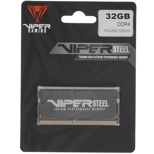 Купить Оперативная память SODIMM Patriot Viper Steel [PVS432G320C8S] 32 ГБ в интернет-магазине DNS. Характеристики, цена Patriot Viper Steel | 5029629.