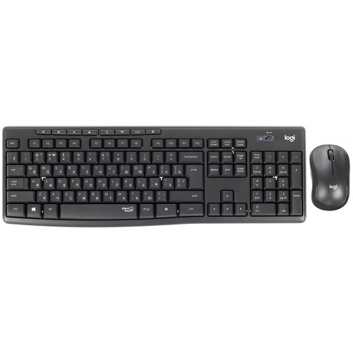 Купить Клавиатура+мышь беспроводная   Logitech MK295 Silent Wireless Combo черный в интернет-магазине DNS. Характеристики, цена Logitech MK295 Silent Wireless Combo | 4718845.