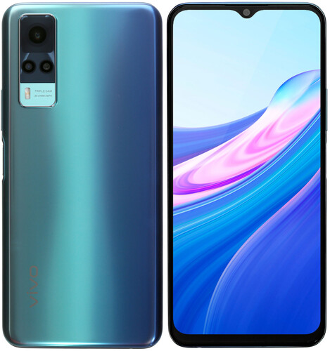 Купить 6.58" Смартфон Vivo Y31 64 ГБ голубой в интернет-магазине DNS. Характеристики, цена Vivo Y31 | 4773534.