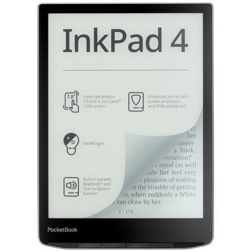 Купить 7.8" Электронная книга PocketBook InkPad 4 черный в интернет-магазине DNS. Характеристики, цена PocketBook InkPad 4 | 9323648.
