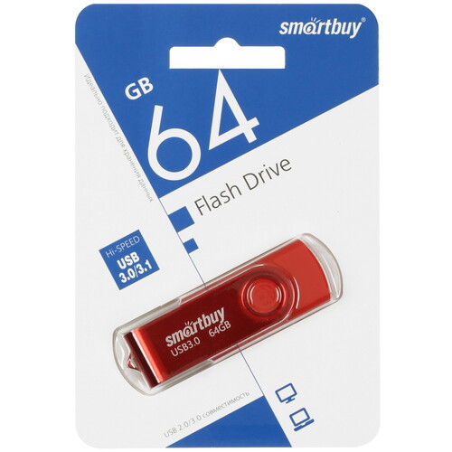 Купить Память USB Flash 64 ГБ Smartbuy Twist [SB064GB3TWR] в интернет-магазине DNS. Характеристики, цена Smartbuy Twist | 9954203.