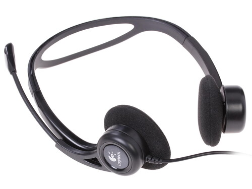 Купить Проводные наушники Logitech PC 960  черный 2010 в интернет-магазине DNS. Характеристики, цена Logitech PC 960 | 1016070.