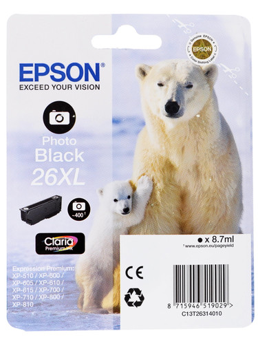 Купить Картридж Epson T26 XL черный в интернет-магазине DNS. Характеристики, цена Epson T26 XL | 0158374.