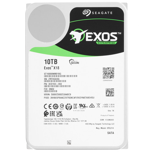 Купить 10 ТБ Жесткий диск Seagate Exos X18 [ST10000NM018G] в интернет-магазине DNS. Характеристики, цена Seagate Exos X18 | 5082785.