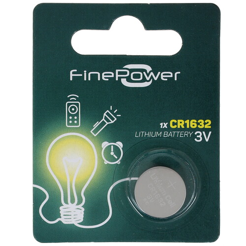 Купить Батарейка FinePower Lithium CR1632 в интернет-магазине DNS. Характеристики, цена FinePower Lithium | 1351754.