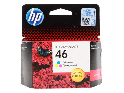 Купить Картридж HP 46 (CZ638AE) многоцветный в интернет-магазине DNS. Характеристики, цена HP 46 (CZ638AE) | 0175739.