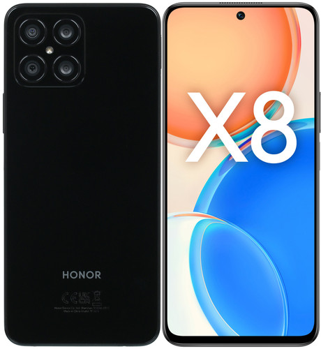 Купить Смартфон Honor X8 6/128Gb [6,7"/LTE /NFC/64+5+2+2 Mpx/4000mAh/Midnight Black] в интернет-магазине DNS. Характеристики, цена HONOR X8 | 5017659.