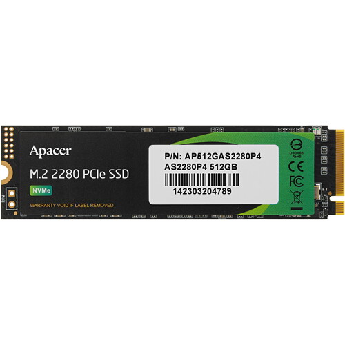 Купить 512 ГБ M.2 NVMe накопитель Apacer AS2280P4 [AP512GAS2280P4-1] в интернет-магазине DNS. Характеристики, цена Apacer AS2280P4 | 1672361.