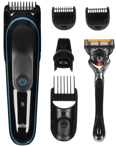 Купить Триммер Braun MGK5345 черный/синий в интернет-магазине DNS. Характеристики, цена Braun MGK5345 | 5415815.