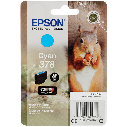 Купить Картридж Epson 378 голубой в интернет-магазине DNS. Характеристики, цена Epson 378 | 1255613.