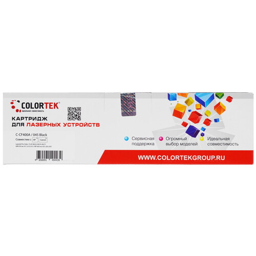 Купить Картридж лазерный Colortek CF400A/C-045 Bk черный в интернет-магазине DNS. Характеристики, цена Colortek CF400A/C-045 Bk | 5367258.