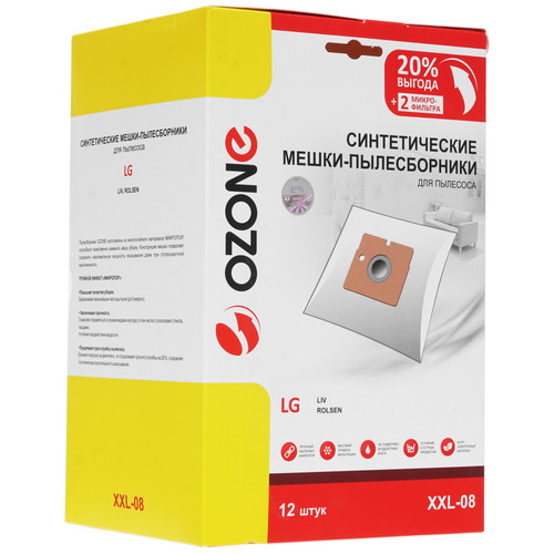 Купить Комплект пылесборник и фильтр Ozone XXL-08 в интернет-магазине DNS. Характеристики, цена Ozone XXL-08 | 4723801.