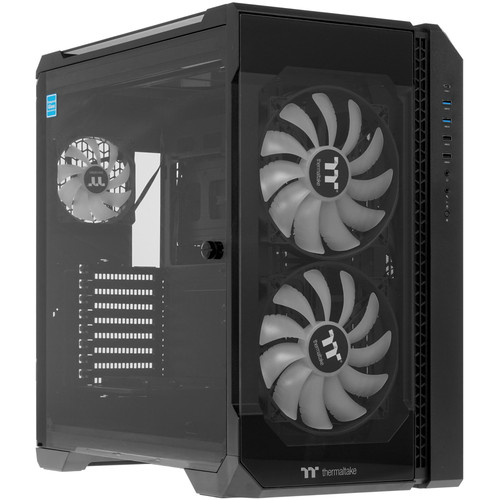 Купить Корпус Thermaltake View 51 Tempered Glass ARGB Edition [CA-1Q6-00M1WN-00] черный в интернет-магазине DNS. Характеристики, цена Thermaltake View 51 Tempered Glass ARGB Edition | 1656521.