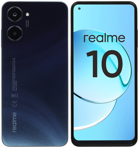 Купить 6.4" Смартфон realme 10 256 ГБ черный в интернет-магазине DNS. Характеристики, цена realme 10 | 5079502.
