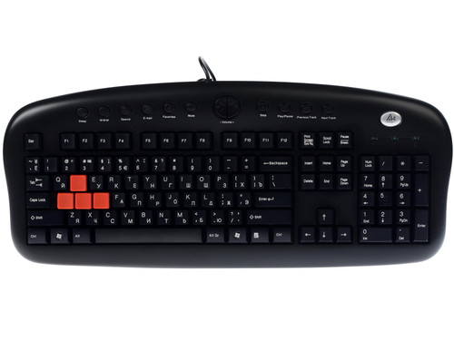 Купить Клавиатура  проводная A4Tech KB-28G/R Multimedia цвет черный в интернет-магазине DNS. Характеристики, цена A4Tech KB-28G/R Multimedia | 0124741.