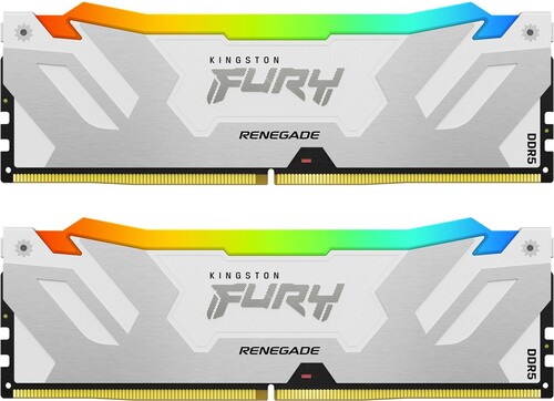 Купить Оперативная память Kingston Fury Renegade White RGB [KF580C38RWAK2-32] 32 ГБ в интернет-магазине DNS. Характеристики, цена Kingston Fury Renegade White RGB | 5436388.
