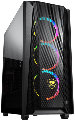 Купить Корпус Cougar MX660 Mesh RGB [CGR-5BMSB-MESH-RGB] черный в интернет-магазине DNS. Характеристики, цена Cougar MX660 Mesh RGB | 1691242.