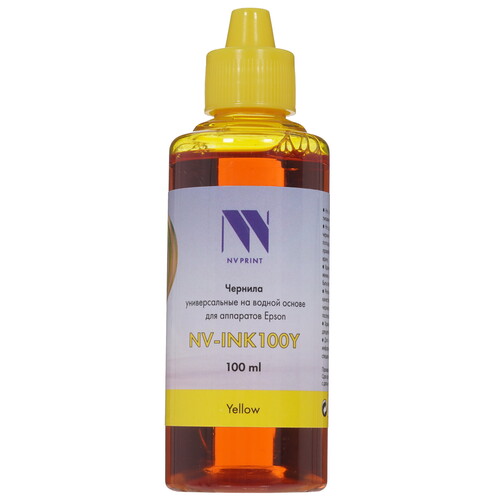 Купить Чернила водорастворимые NV Print NV-INK100Y желтый в интернет-магазине DNS. Характеристики, цена NV Print NV-INK100Y | 9925329.