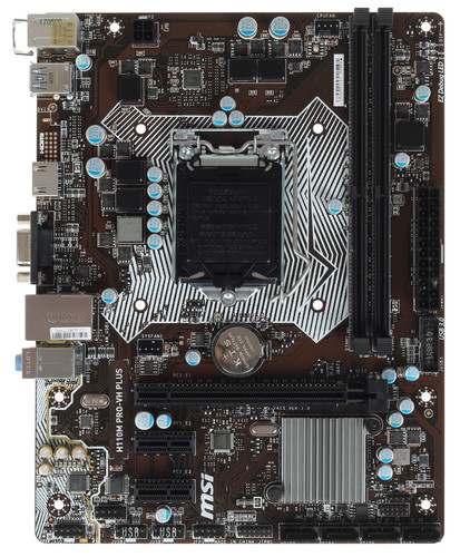 Купить Плата MSI LGA1151 H110 H110M PRO-VH PLUS 2xDDR4 1xPCI-Ex16 HDMI Dsub SATA3 USB3.1 mATX в интернет-магазине DNS. Характеристики, цена  | 1066333.
