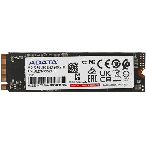 Купить 2000 ГБ M.2 NVMe накопитель ADATA LEGEND 960 [ALEG-960-2TCS] в интернет-магазине DNS. Характеристики, цена ADATA LEGEND 960 | 5076977.