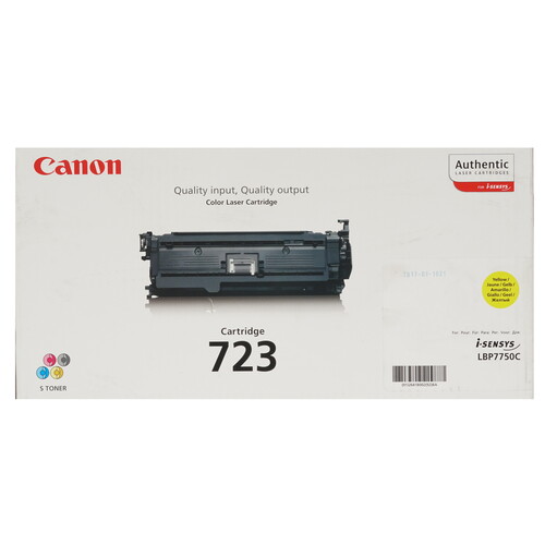 Купить Картридж лазерный Canon 723Y желтый в интернет-магазине DNS. Характеристики, цена Canon 723Y | 7940509.