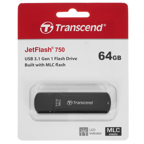 Купить Память USB Flash 64 ГБ Transcend JetFlash 750 [TS64GJF750K] в интернет-магазине DNS. Характеристики, цена Transcend JetFlash 750 | 8129193.