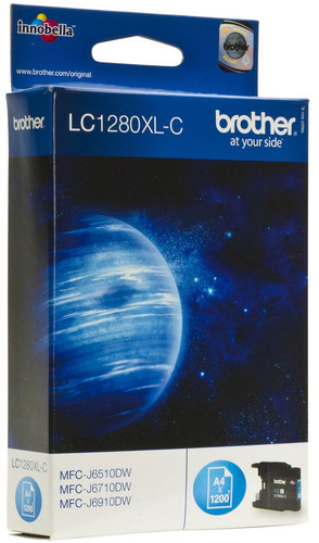Купить Картридж Brother LC-1280XLC голубой в интернет-магазине DNS. Характеристики, цена Brother LC-1280XLC | 0138103.