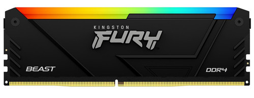 Купить Оперативная память Kingston FURY Beast Black RGB [KF436C18BB2A/16] 16 ГБ в интернет-магазине DNS. Характеристики, цена Kingston FURY Beast Black RGB | 5436297.