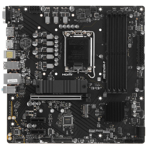 Купить Материнская плата MSI PRO B760M-P в интернет-магазине DNS. Характеристики, цена MSI PRO B760M-P | 5409353.