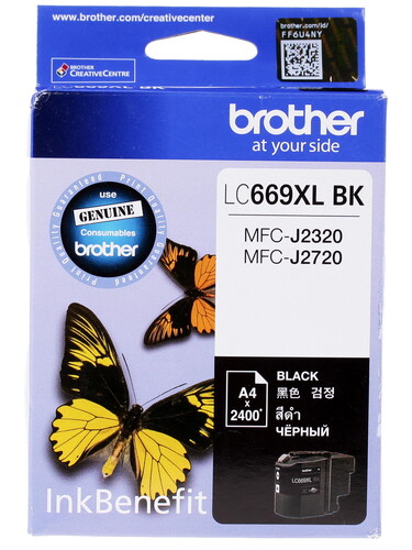 Купить Картридж Brother LC-669XLBK черный в интернет-магазине DNS. Характеристики, цена Brother LC-669XLBK | 1023621.
