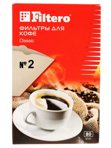 Купить Одноразовые фильтры Filtero Classic №2 коричневый в интернет-магазине DNS. Характеристики, цена Filtero Classic | 6687305.