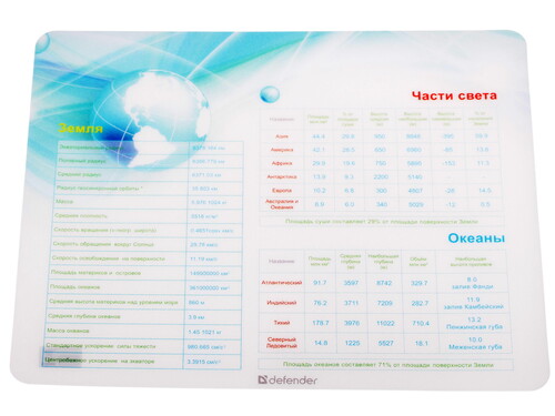 Купить Коврик Defender School  разноцветный в интернет-магазине DNS. Характеристики, цена Defender School | 6624682.