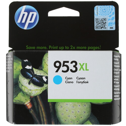 Купить Картридж HP 953XL (F6U16AE) голубой в интернет-магазине DNS. Характеристики, цена HP 953XL (F6U16AE) | 7981800.