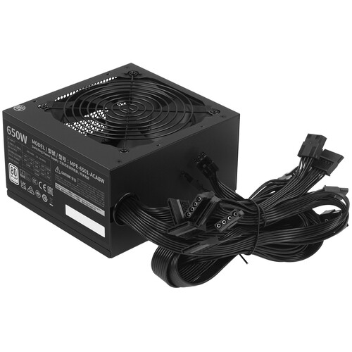 Купить Блок питания Cooler Master MWE 650 WHITE - V2 [MPE-6501-ACABW-EU] черный в интернет-магазине DNS. Характеристики, цена Cooler Master MWE 650 WHITE - V2 | 1376584.