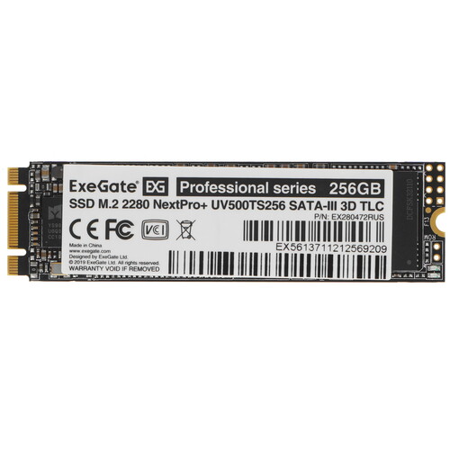 Купить 256 ГБ M.2 SATA накопитель ExeGate NextPro+ UV500TS256 [EX280472RUS] в интернет-магазине DNS. Характеристики, цена ExeGate NextPro+ UV500TS256 | 5355271.