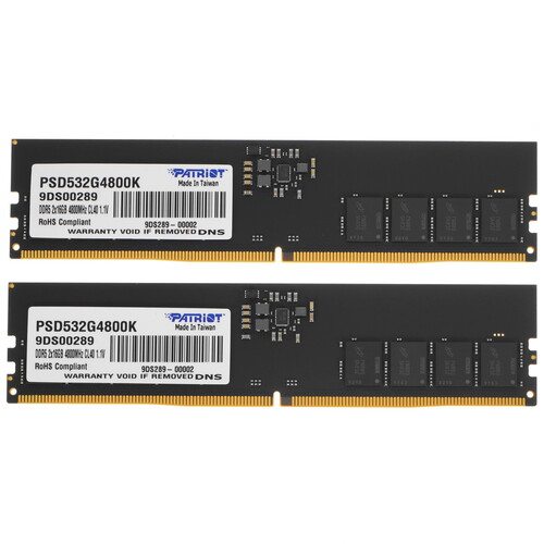Купить Оперативная память Patriot Signature Line [PSD532G4800K] 32 ГБ в интернет-магазине DNS. Характеристики, цена Patriot Signature Line | 5036013.