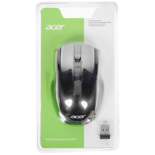 Купить Мышь беспроводная Acer OMR030 [ZL.MCEEE.007] черный в интернет-магазине DNS. Характеристики, цена Acer OMR030 | 4707625.