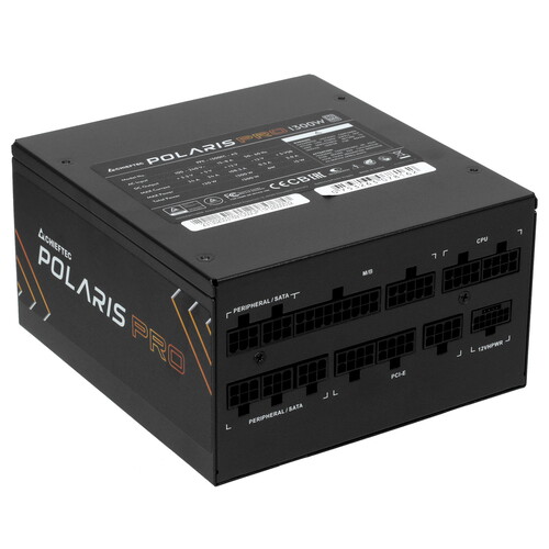 Купить Блок питания Chieftec Polaris Pro 1300W [PPX-1300FC-A3] черный в интернет-магазине DNS. Характеристики, цена Chieftec Polaris Pro 1300W | 5094946.
