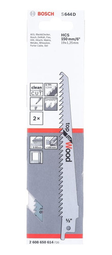 Купить Полотно для сабельных пил BOSCH S644D в интернет-магазине DNS. Характеристики, цена BOSCH S644D | 9013874.