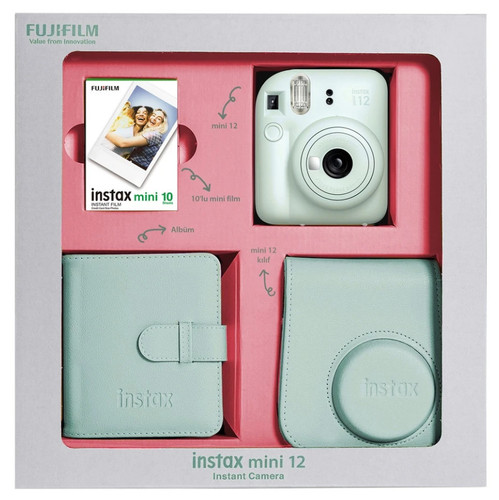 Купить Набор Fujifilm Instax mini 12 Bundle Box в интернет-магазине DNS. Характеристики, цена Fujifilm Instax mini 12 Bundle Box | 9049611.