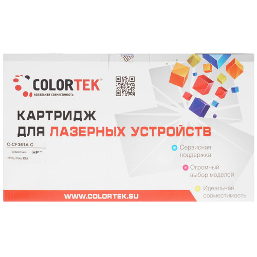 Купить Картридж лазерный Colortek CF361A (508A) C голубой в интернет-магазине DNS. Характеристики, цена Colortek CF361A (508A) C | 5367084.