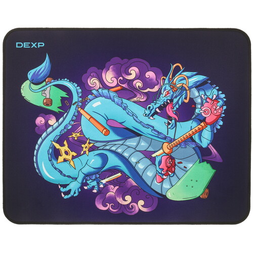 Купить Коврик DEXP OM-L Neondragon (L) голубой в интернет-магазине DNS. Характеристики, цена DEXP OM-L Neondragon | 5088997.