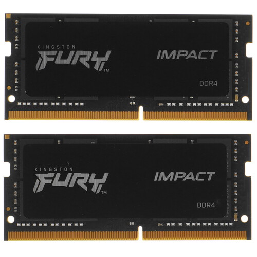 Купить Оперативная память SODIMM Kingston FURY Impact [KF426S16IBK2/64] 64 ГБ в интернет-магазине DNS. Характеристики, цена Kingston FURY Impact | 5053768.