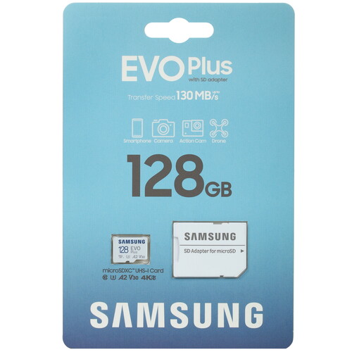 Купить Карта памяти Samsung EVO Plus microSDXC 128 ГБ [MB-MC128KA/APC] в интернет-магазине DNS. Характеристики, цена  | 5074278.