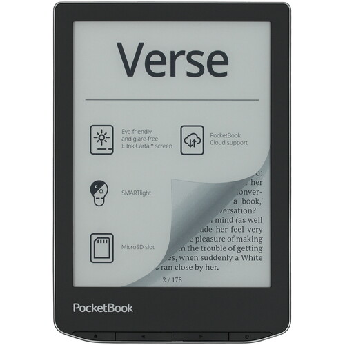 Купить 6" Электронная книга PocketBook 629 Verse серый в интернет-магазине DNS. Характеристики, цена PocketBook 629 Verse | 5439091.