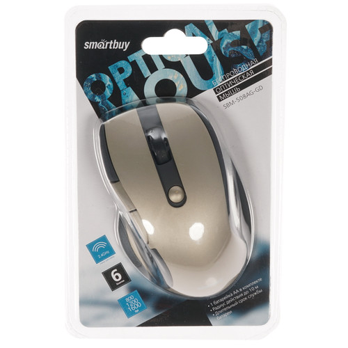 Купить Мышь беспроводная Smartbuy 508 [SBM-508AG-GD] золотистый в интернет-магазине DNS. Характеристики, цена Smartbuy 508 | 1643704.