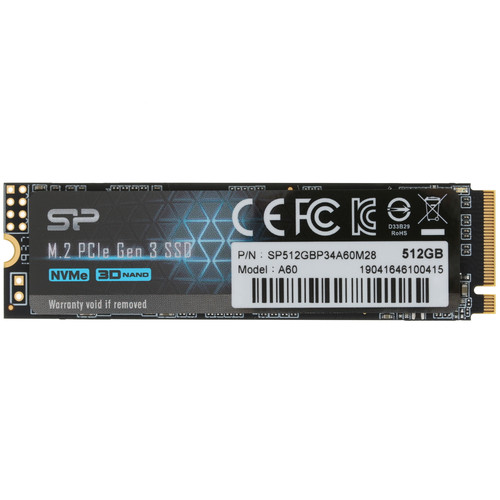 Купить 512 ГБ M.2 NVMe накопитель Silicon Power P34A60 [SP512GBP34A60M28] в интернет-магазине DNS. Характеристики, цена Silicon Power P34A60 | 1604868.