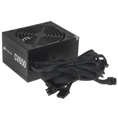 Купить Блок питания Corsair CV650 [CP-9020236-EU] черный в интернет-магазине DNS. Характеристики, цена Corsair CV650 | 4706348.