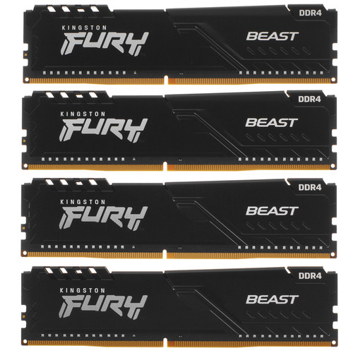 Купить Оперативная память Kingston FURY Beast Black [KF426C16BBK4/32] 32 ГБ в интернет-магазине DNS. Характеристики, цена Kingston FURY Beast Black | 5053641.